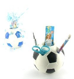 サッカー ペン立て 筆記用具セット（12個入）