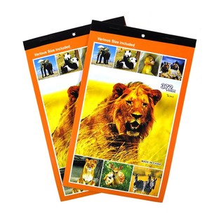 野生動物シールブック（12冊）- 在庫処分（シールの粘着力が低下しています）