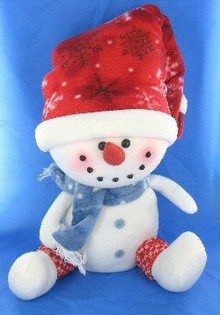 豪華・モダンな大きな座る雪だるま