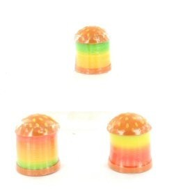 ハンバーガー スプリング玩具 - 小 (12個入)