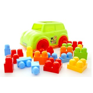 大型ブロック付きおもちゃの車（2個入り）