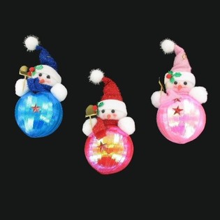 シャベル持ち雪だるま ボール型 (6個入)