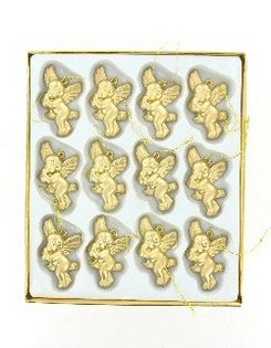 ボックス入り ゴールド クリスマスエンジェル 12個セット
