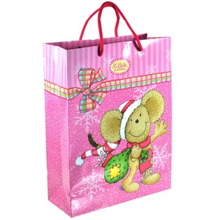 クリスマス用ラッピングバッグ 10 x 25.5 x 33.5 CM (6枚入)