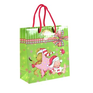 クリスマス ギフトバッグ 8 x 19.5 x 21 CM (6枚入)