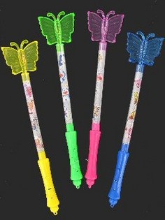 LEDバタフライスティック 蝶の光る棒 (21個入)