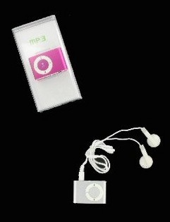 イヤホン付きMP3プレーヤー - 4GB(アソートカラー)