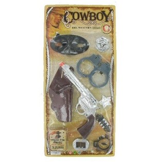 台紙付き カウボーイ おもちゃ 大型セット (6個入)
