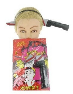 頭に刺さる包丁 ジョークグッズ (12個入)