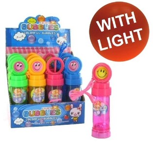 光る スマイル シャボン玉 (12個入り)