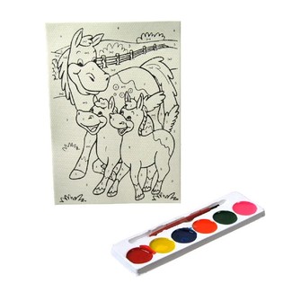 水彩絵の具付き 数字ぬりえセット (12個入)