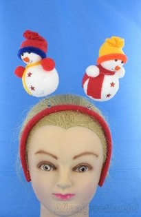 雪だるま付きカチューシャ (12個入)