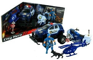 警察おもちゃプレイセット (2個入) | おもちゃ卸売り