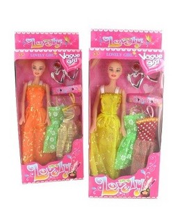 My Lovely Girl ファッションドール（ドレス3着＆イヤリング付）