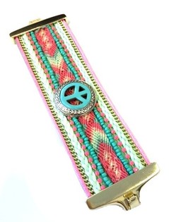豪華 ワイド ブレスレット ミント イビザ ピース (1個)