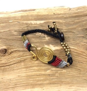 HANDMADE ORIGINALS ハンドメイド ブレスレット ブラック (1個)