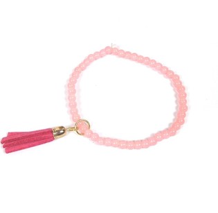 ピンク イビザ風ブレスレット (1個) - 卸売