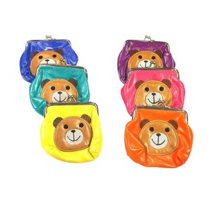子供用 クマの財布 カラーミックス (6個セット)