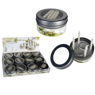 缶入りウェディングキャンドル (12個入)