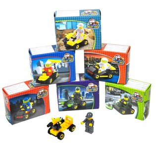 BRICKS ブロック ミニカー (9点入)