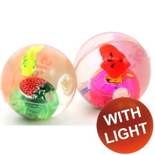 LED光る透明スーパーボール (36個セット)