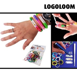 "LOGOLOOM" 自作ロゴタグ付きブレスレット作成キット (50個)