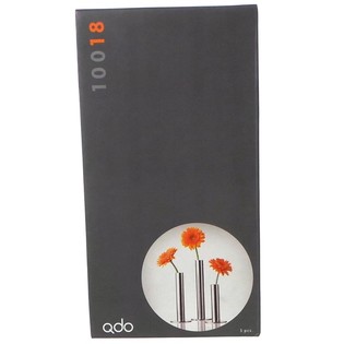 QDO - ステンレス製 一輪挿し花瓶 3個セット (1セット)