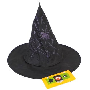 子ども用スパイダーウェブ魔女の帽子（6個セット）
