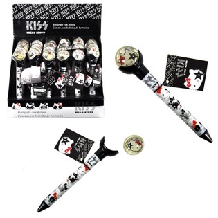 ハローキティ - 2in1 スーパーボール＆ボールペン - ブラック (24個入)