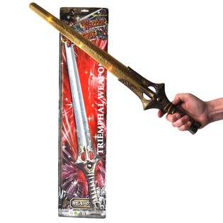 光る！鳴る！おもちゃの剣 カード台紙付 - 66cm (4個セット)