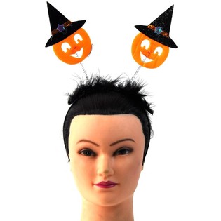 ハロウィン パンプキンカチューシャ (6個セット)
