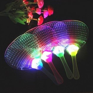 LED 光る扇子 ディスプレイ付 (12個セット)