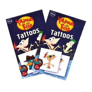 ディズニー 2ピース タトゥーシール - フィニアスとファーブ (50個入)