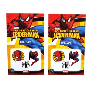 マーベル 3ピース タトゥーシール - モデル：スパイダーマン (50個入)