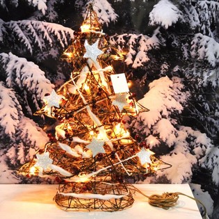 大型光るデコレーションクリスマスツリー 50 cm (1個)