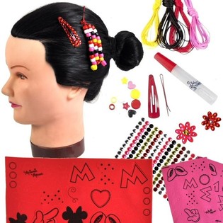 ディズニー ミニーマウス ヘアアクセサリー DIYセット (12個入)