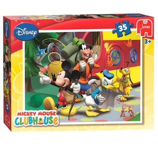 Jumbo ディズニー ミッキーマウス クラブハウス おでかけ パズル 35ピース (3個)