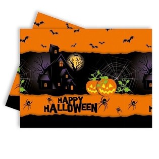 ハッピーハロウィン テーブルクロス 120 x 180 cm (6個入)