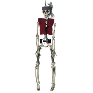 吊り下げ海賊ガイコツ模型 40cm (6個入) - ハロウィン装飾 卸売り