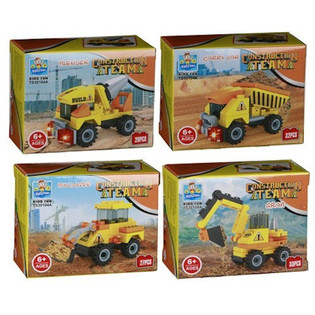 ブロック玩具 - 建設車両シリーズ (24個入)