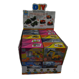 BRICKS ブロック玩具 - ディスプレイ付きミックスシリーズ (20個入り)
