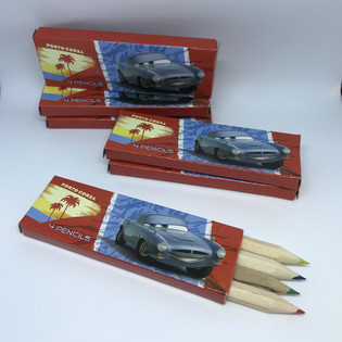 ディズニー カーズ 色鉛筆4本セット 箱入り (48個セット)