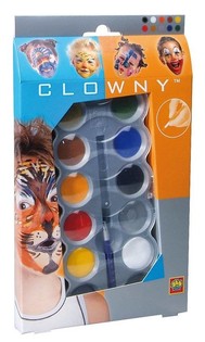 SES Clowny 水性フェイスペイント セット (10色) (1個)