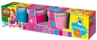 SES フィンガーペイント ガーリー、ペイントセット 4x150ml (1点)