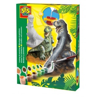 SES 石膏の型取り＆ペイント - ティラノサウルス T-Rex (1個)