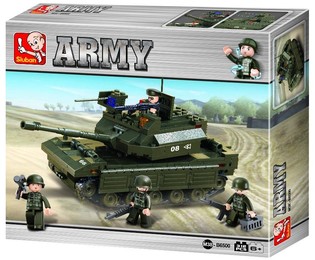 Sluban 陸軍戦車 M38-B6500 ブロック玩具 (1点)
