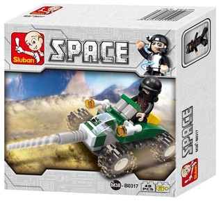 Sluban Space Vehicle M38-B0317 宇宙船 ブロックセット (1個)
