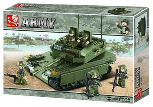 Sluban 陸軍戦車 M38-B0305 組み立てブロック (1個)