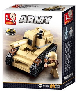 Sluban アーミー 8 in 1 戦車 M38-B0587B (1個)