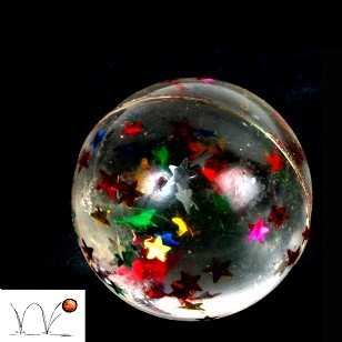 星柄のスーパーボール - &Oslash; 3 CM (48個入り)